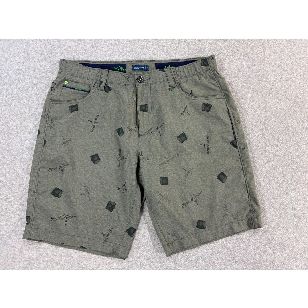 William Murray Straight Fit Classic Golf Shorts (Men's 34) Brown - 10"